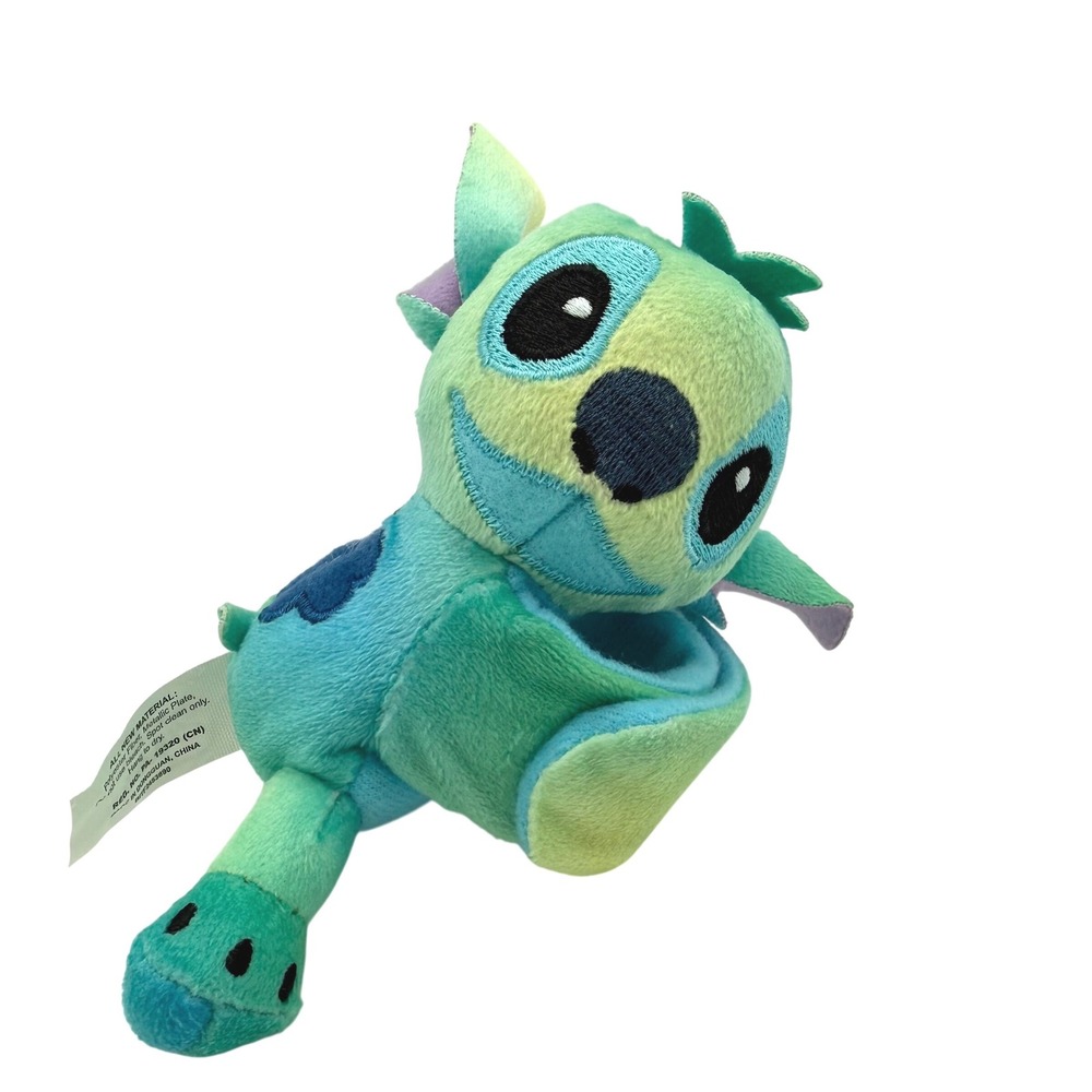 Disney Lilo & Stitch Teal Green Tie-Dye Plush Slap Bracelet Bullsitoy Kids 8.5"